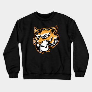 angry face tiger Crewneck Sweatshirt